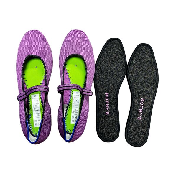 Rothy's Square Mary Jane in Purple Women’s Size 5 - Picture 7 of 8